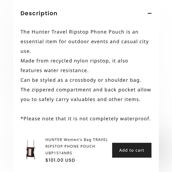 Hunter Travel Ripstop Phone Pouch - Picture 4 of 12